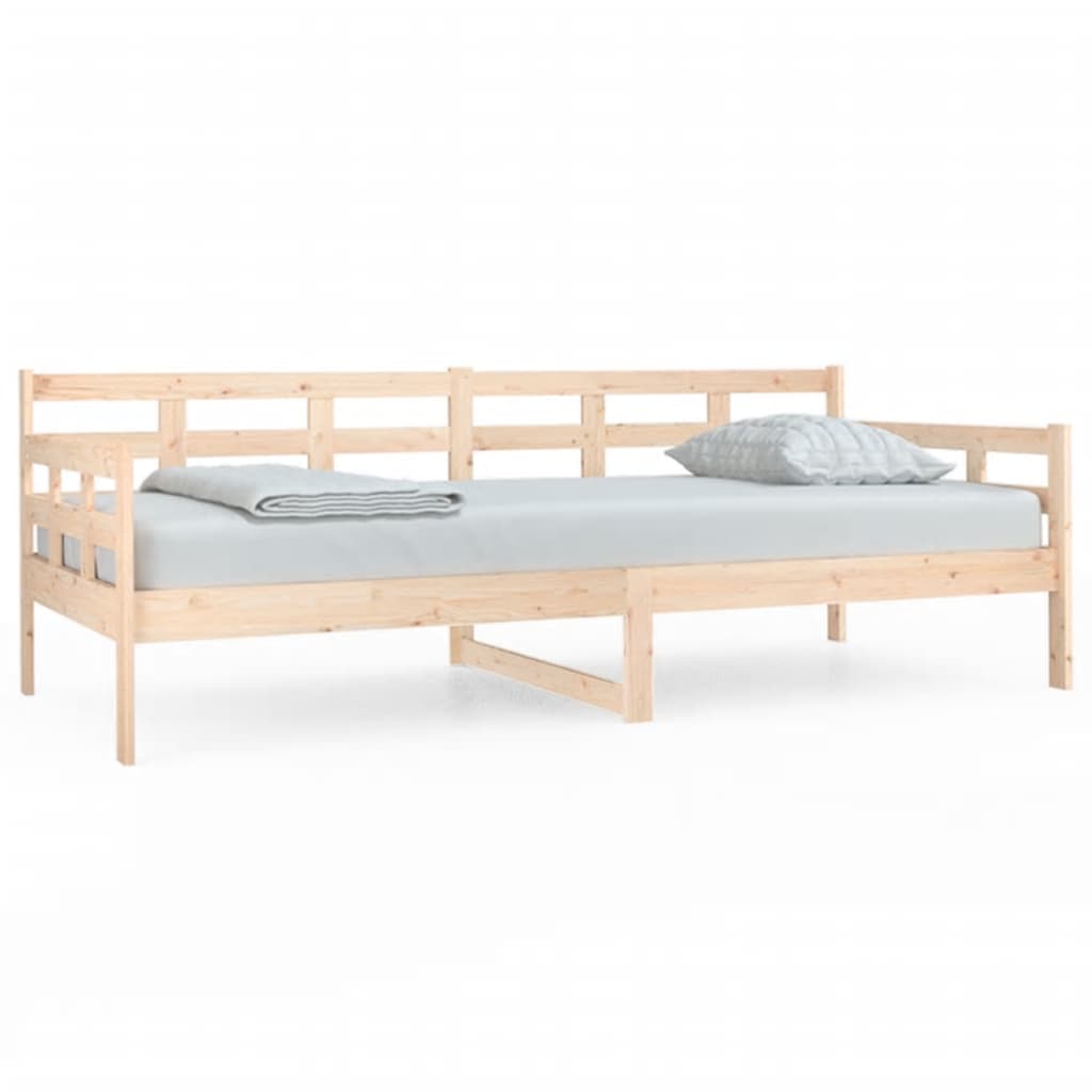 Berkfield Day Bed Solid Wood Pine 90x200 cm
