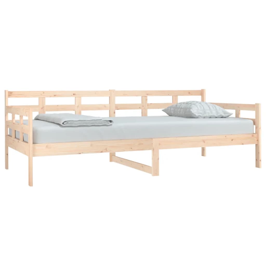 Berkfield Day Bed Solid Wood Pine 90x200 cm