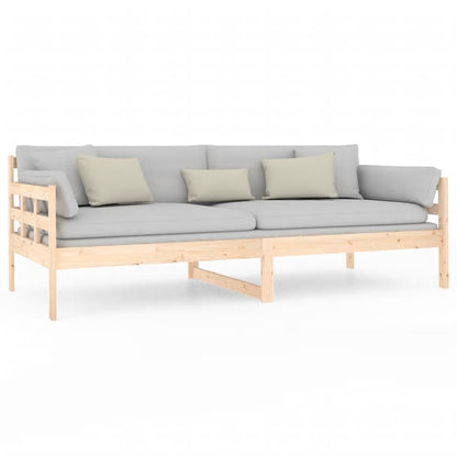 Berkfield Day Bed Solid Wood Pine 90x200 cm