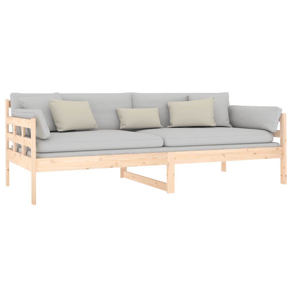 Berkfield Day Bed Solid Wood Pine 90x200 cm