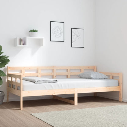 Berkfield Day Bed Solid Wood Pine 90x200 cm