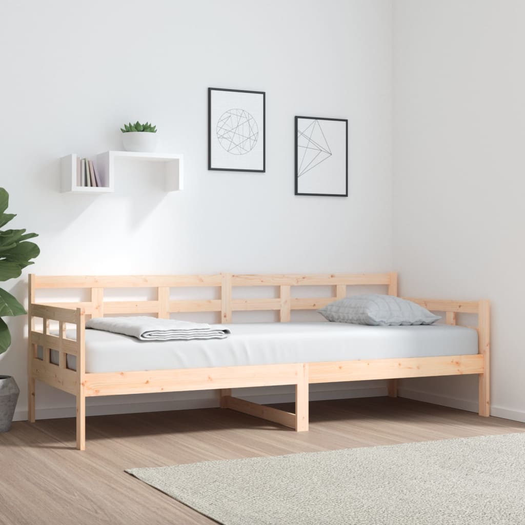 Berkfield Day Bed Solid Wood Pine 80x200 cm