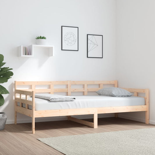 Berkfield Day Bed Solid Wood Pine 90x190 cm