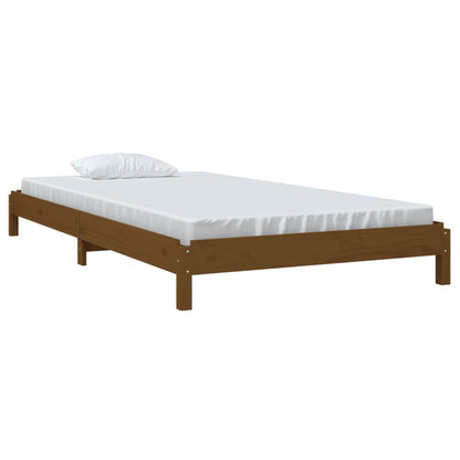 Berkfield Stack Bed Honey Brown 90x200 cm Solid Wood Pine