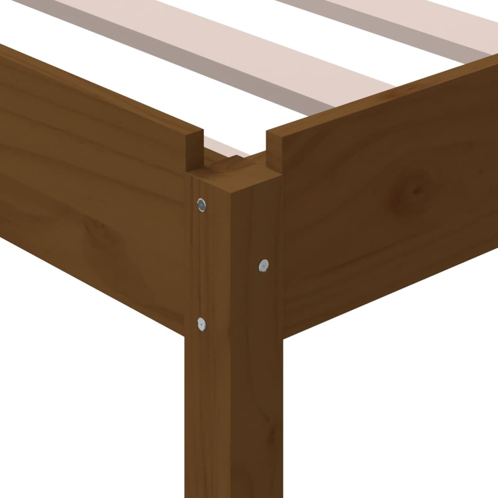 Berkfield Stack Bed Honey Brown 90x200 cm Solid Wood Pine