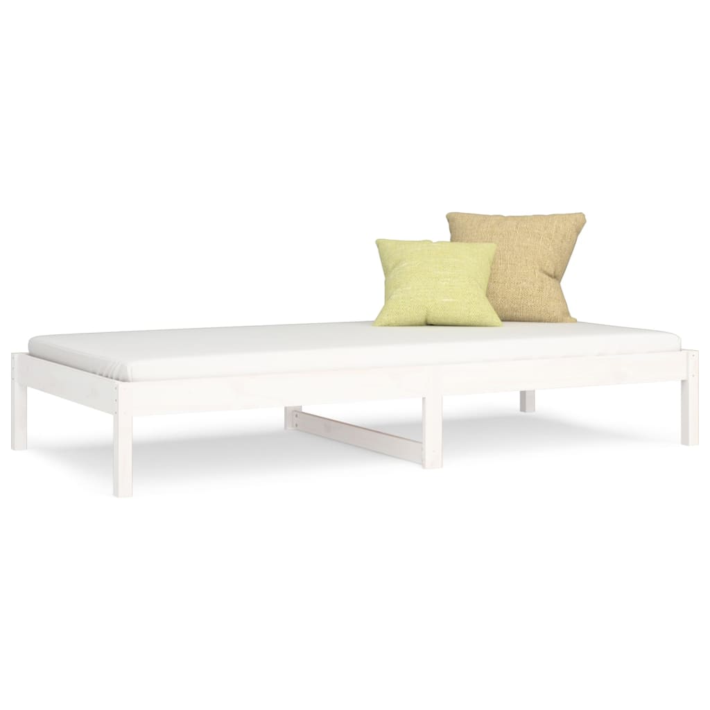 Berkfield Day Bed White 90x200 cm Solid Wood Pine
