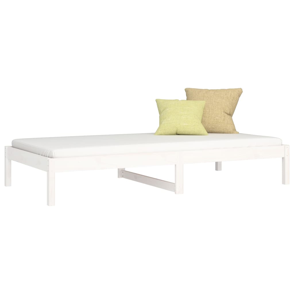 Berkfield Day Bed White 90x200 cm Solid Wood Pine