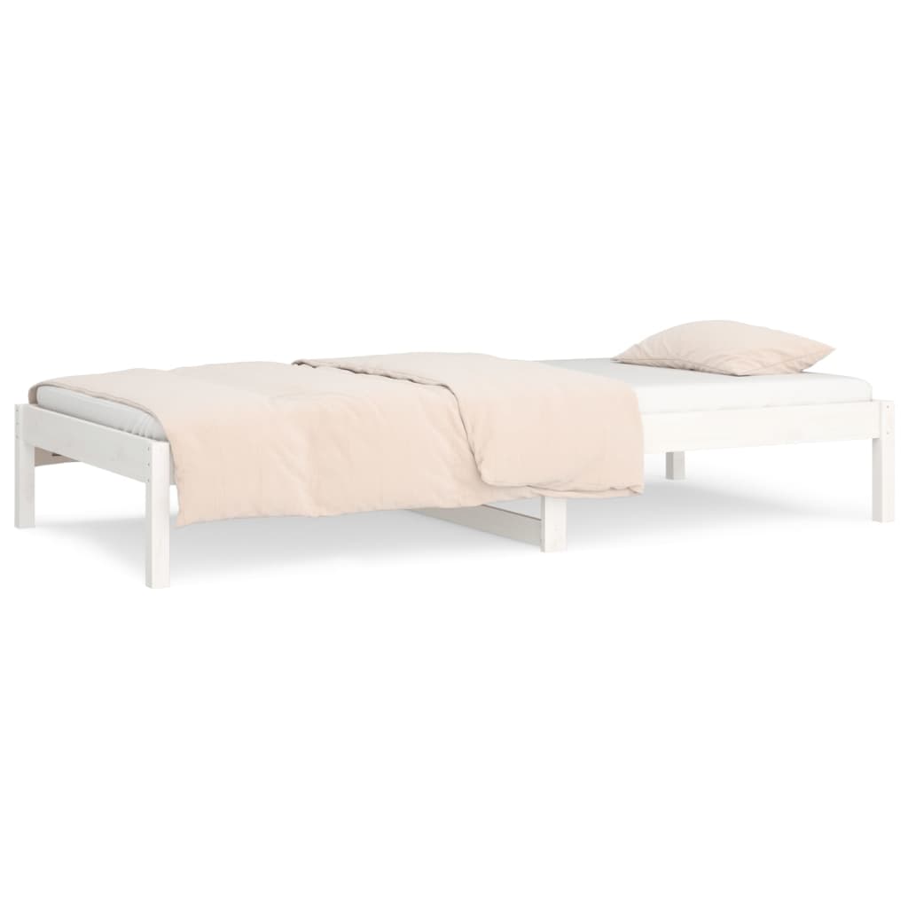 Berkfield Day Bed White 90x200 cm Solid Wood Pine
