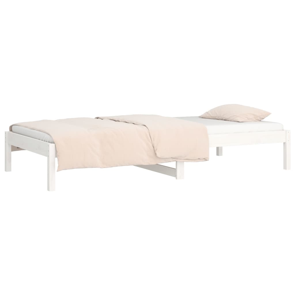 Berkfield Day Bed White 90x200 cm Solid Wood Pine