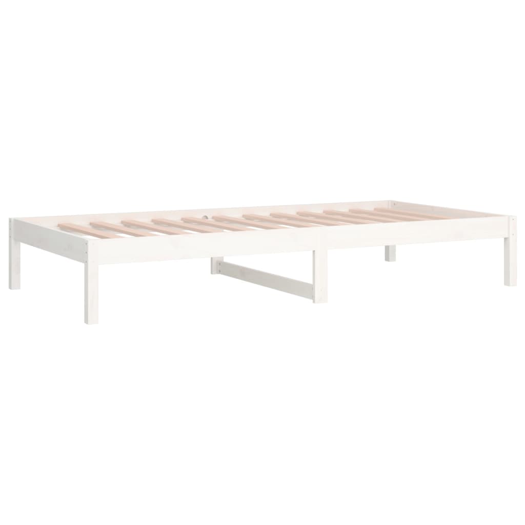 Berkfield Day Bed White 90x200 cm Solid Wood Pine