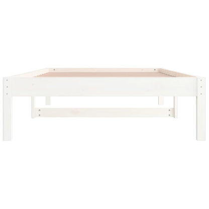 Berkfield Day Bed White 90x200 cm Solid Wood Pine