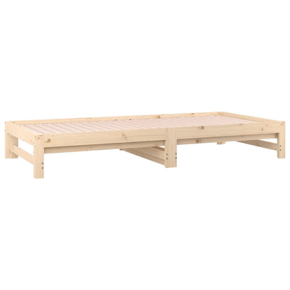 Berkfield Pull-out Day Bed 2x(80x200) cm Solid Wood Pine