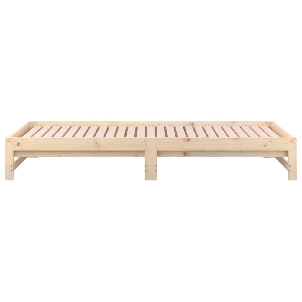 Berkfield Pull-out Day Bed 2x(80x200) cm Solid Wood Pine