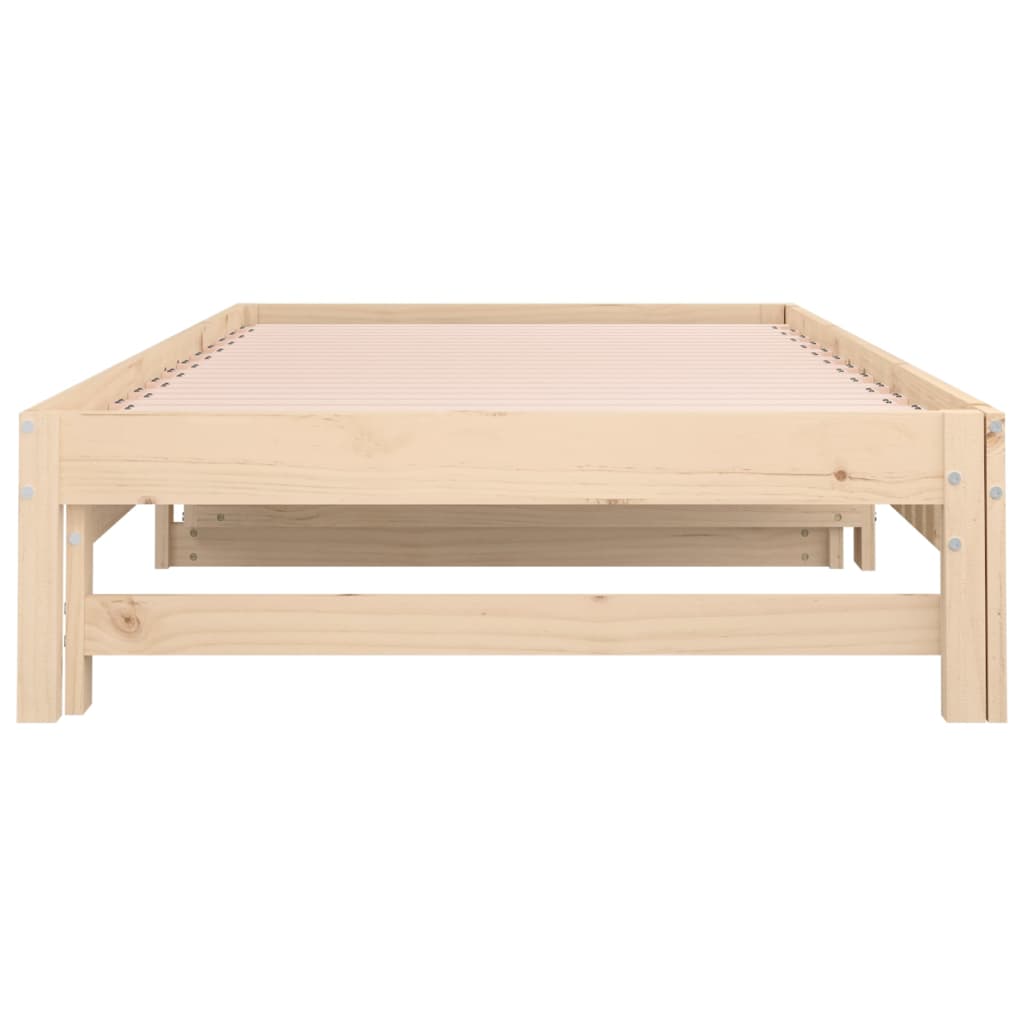 Berkfield Pull-out Day Bed 2x(80x200) cm Solid Wood Pine