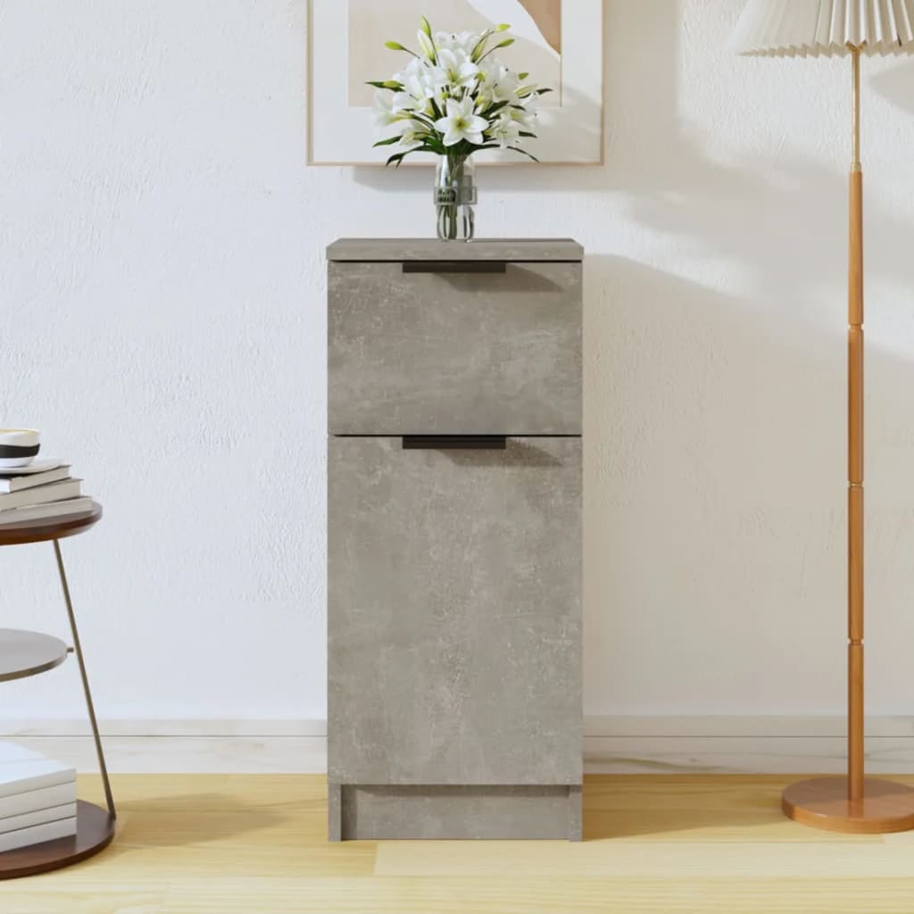 Berkfield Sideboard Concrete Grey 30x30x70 cm Engineered Wood