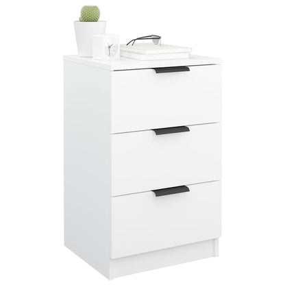 Berkfield Bedside Cabinet White 40x36x65 cm