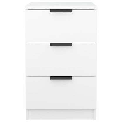 Berkfield Bedside Cabinet White 40x36x65 cm