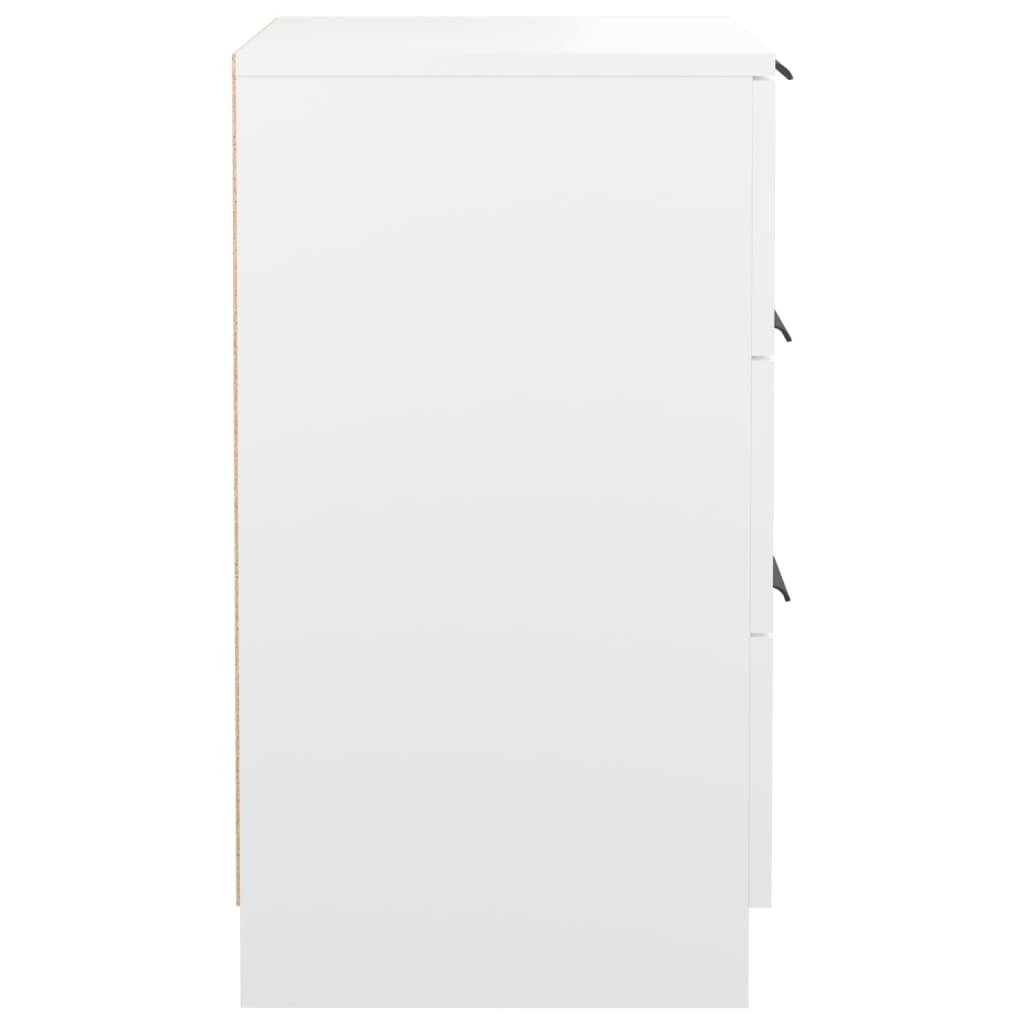 Berkfield Bedside Cabinet White 40x36x65 cm