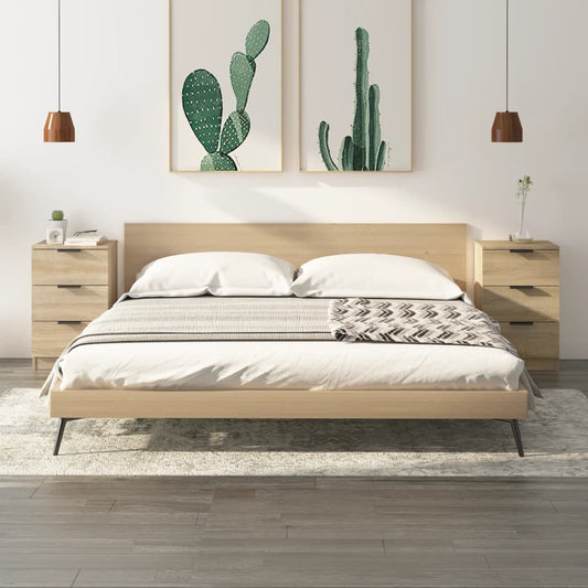 Berkfield Bedside Cabinets 2 pcs Sonoma Oak 40x36x65 cm