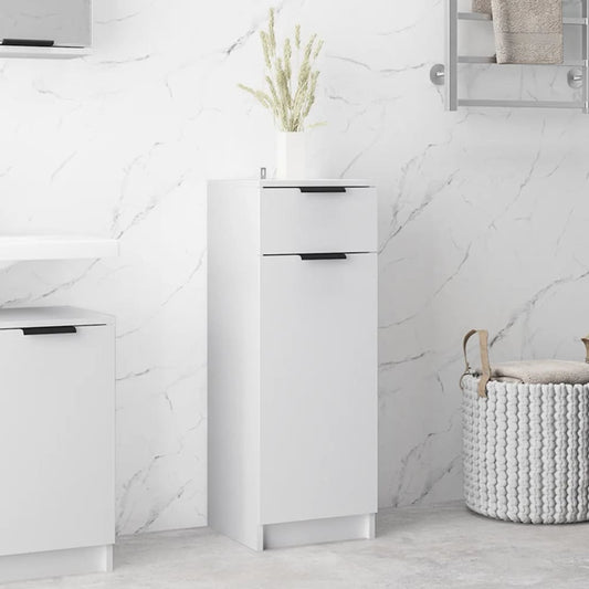 Berkfield Bathroom Cabinet White 32x34x90 cm Engineered Wood