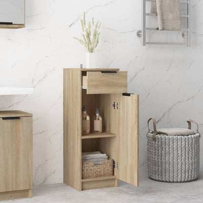 Berkfield Bathroom Cabinet Sonoma Oak 32x34x90 cm Engineered Wood