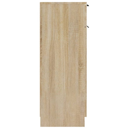 Berkfield Bathroom Cabinet Sonoma Oak 32x34x90 cm Engineered Wood