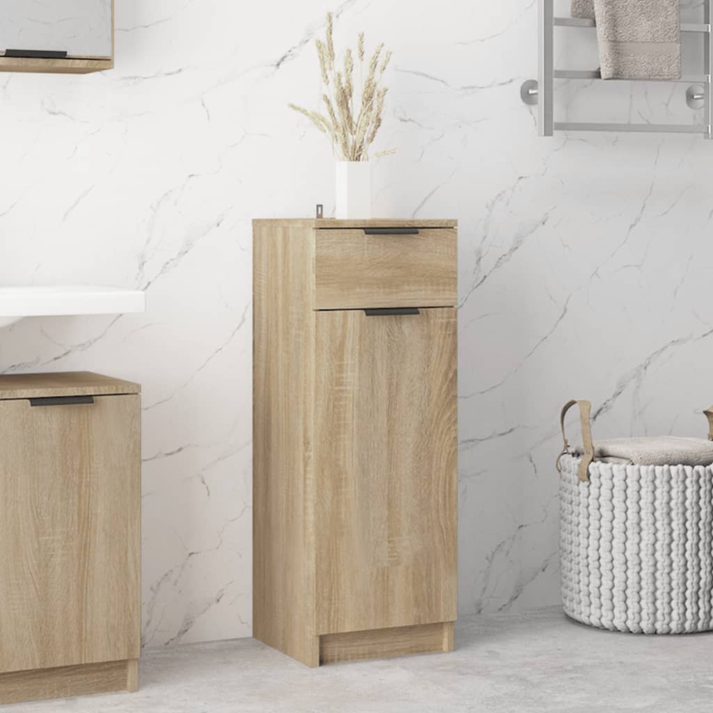 Berkfield Bathroom Cabinet Sonoma Oak 32x34x90 cm Engineered Wood