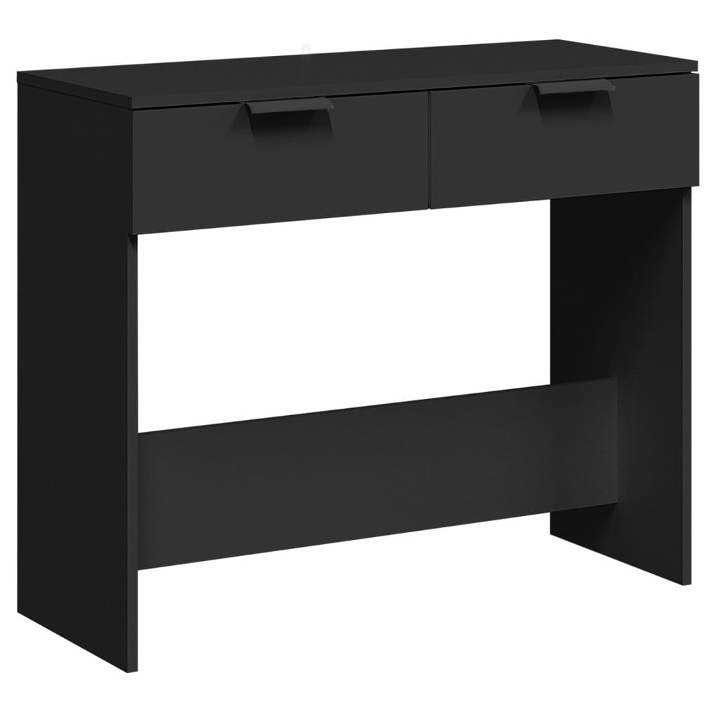Berkfield Console Table Black 90x36x75 cm Engineered Wood