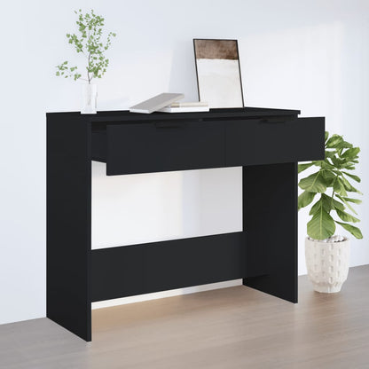 Berkfield Console Table Black 90x36x75 cm Engineered Wood