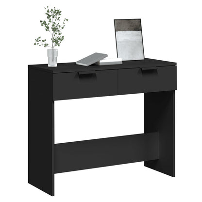 Berkfield Console Table Black 90x36x75 cm Engineered Wood