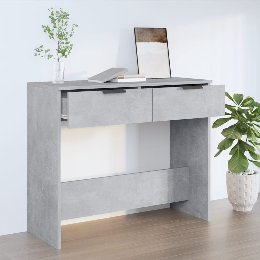 Berkfield Console Table Concrete Grey 90x36x75 cm Engineered Wood