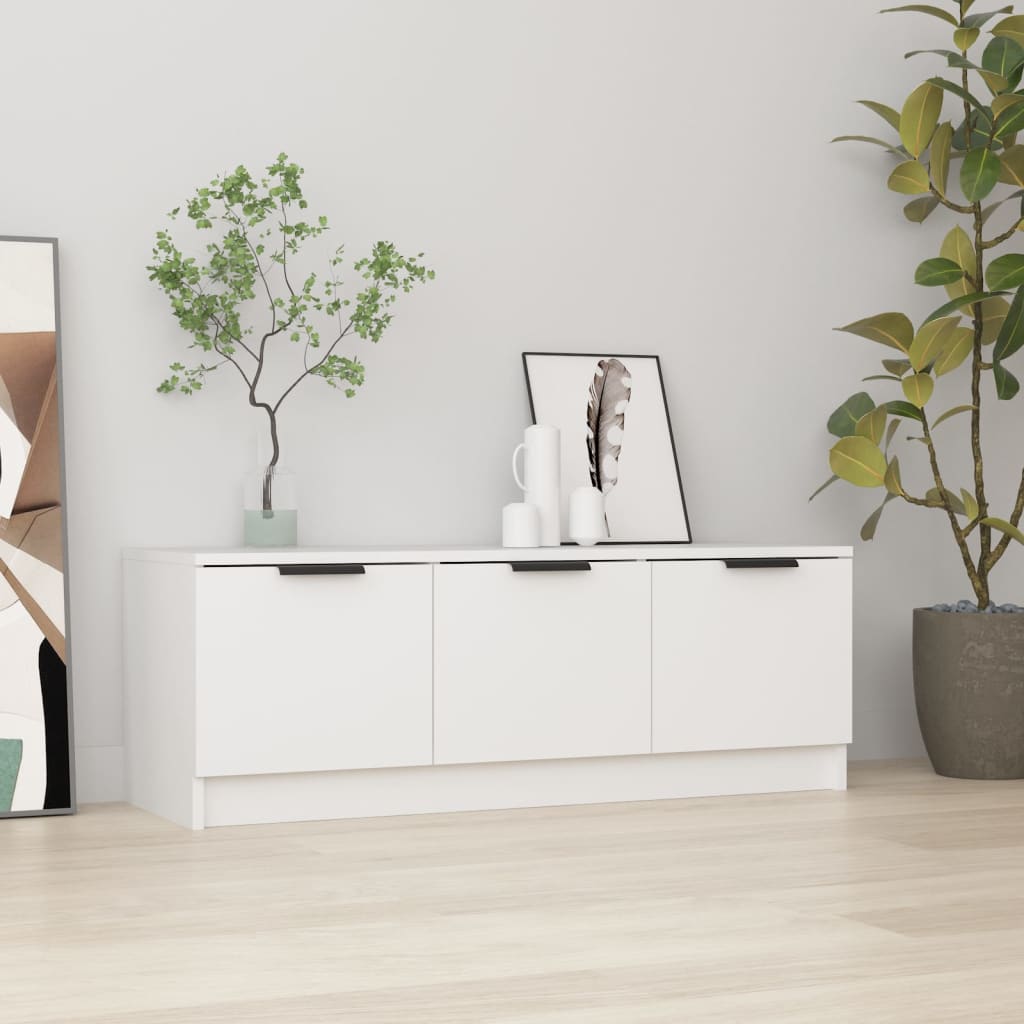 Berkfield TV Cabinet White 102x35x36.5 cm Engineered Wood