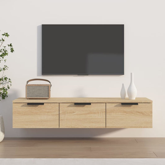 Berkfield Wall Cabinet Sonoma Oak 102x30x20 cm Engineered Wood