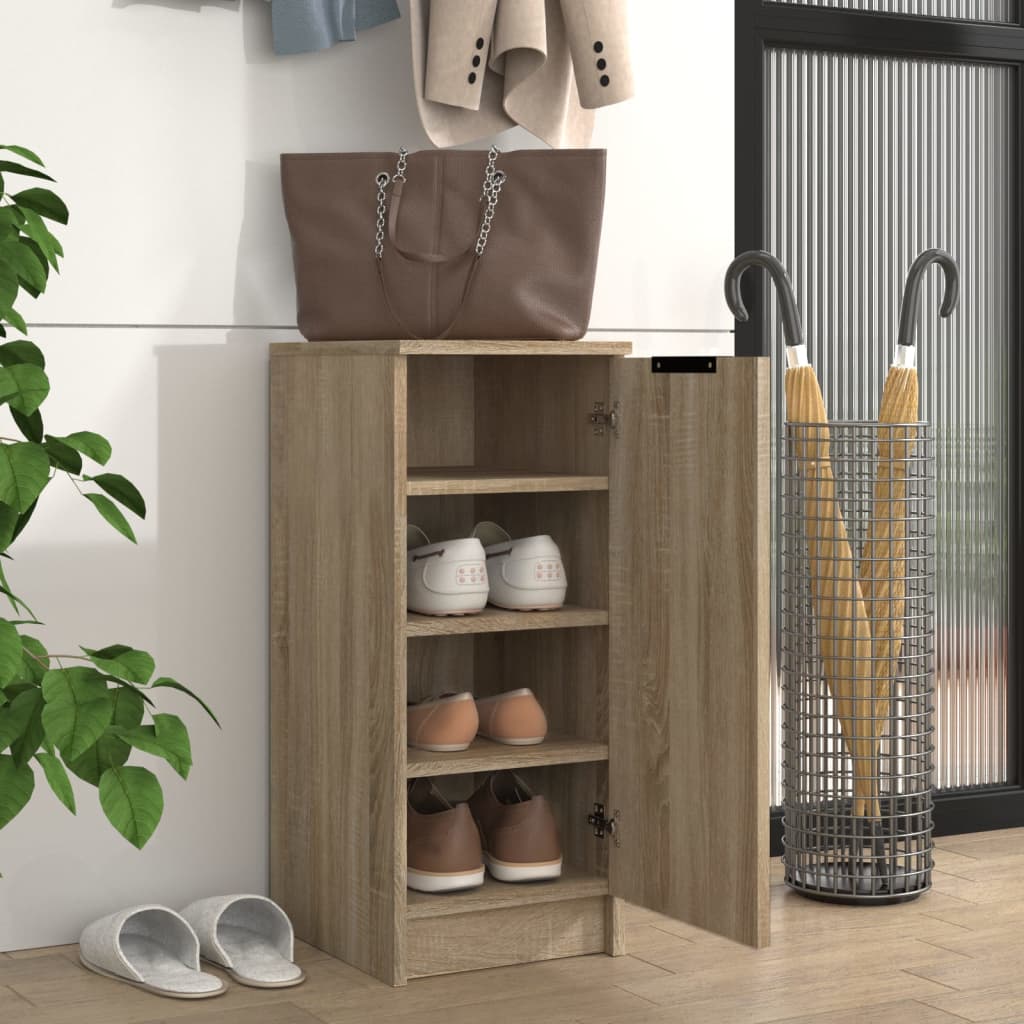 Berkfield Shoe Cabinet Sonoma Oak 30x35x70 cm Engineered Wood