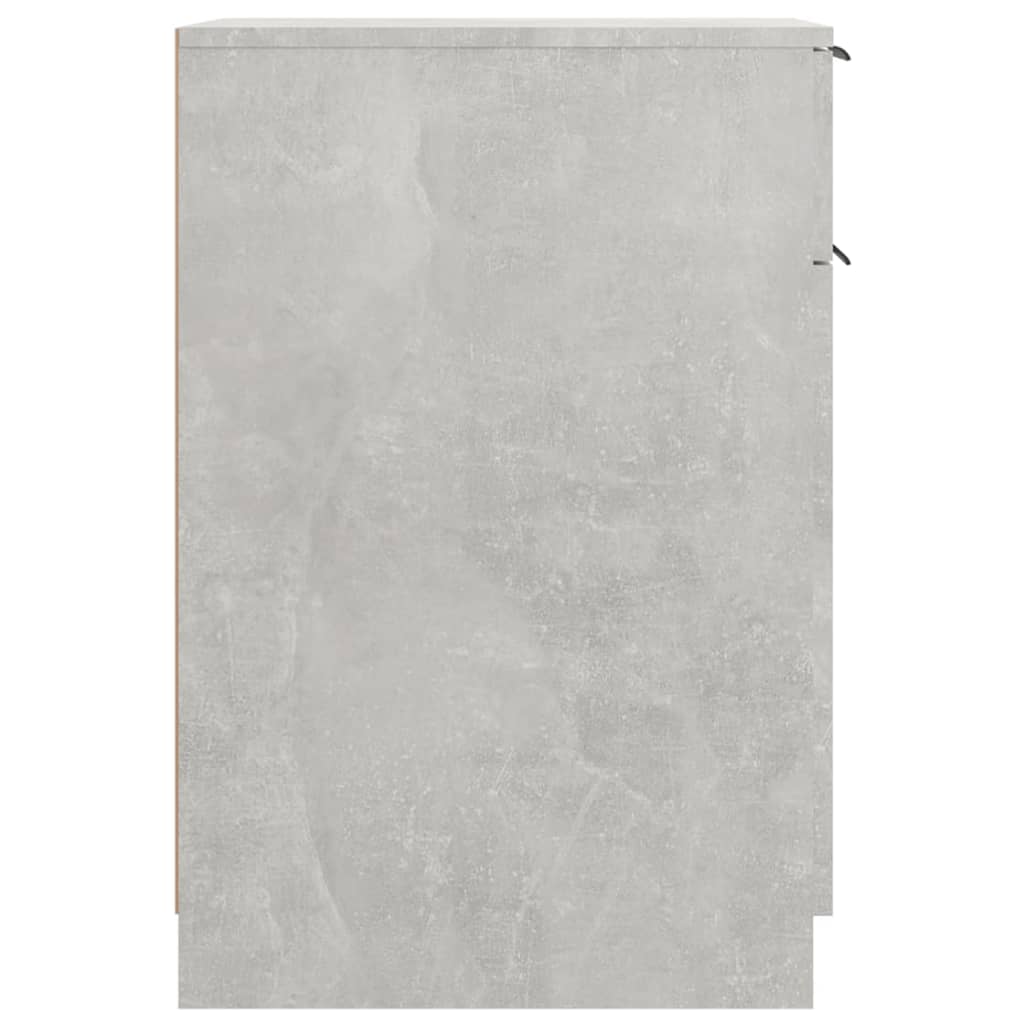 Berkfield Desk Cabinet Concrete Grey 33.5x50x75 cm Engineered Wood