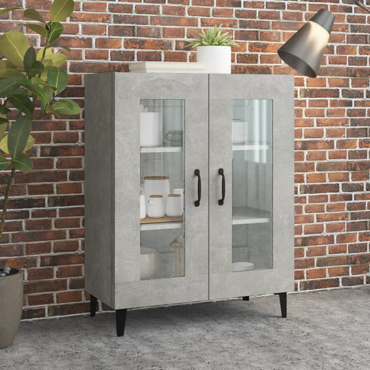 Berkfield Sideboard Concrete Grey 69.5x34x90 cm Engineered Wood