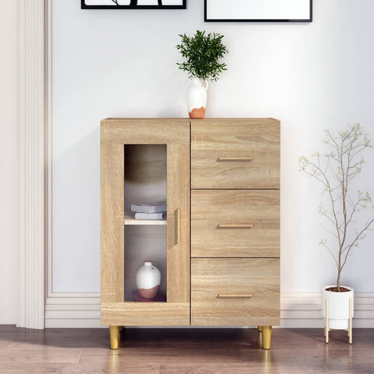 Berkfield Sideboard Sonoma Oak 69,5x34x90 cm Engineered Wood