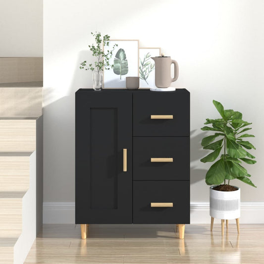 Berkfield Sideboard Black 69.5x34x90 cm Engineered Wood
