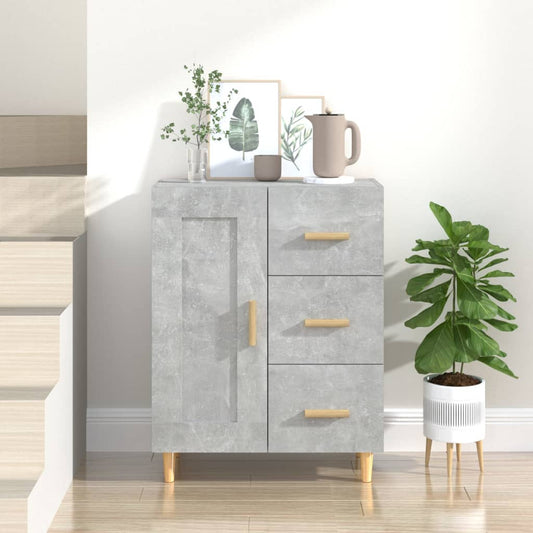 Berkfield Sideboard Concrete Grey 69.5x34x90 cm Engineered Wood