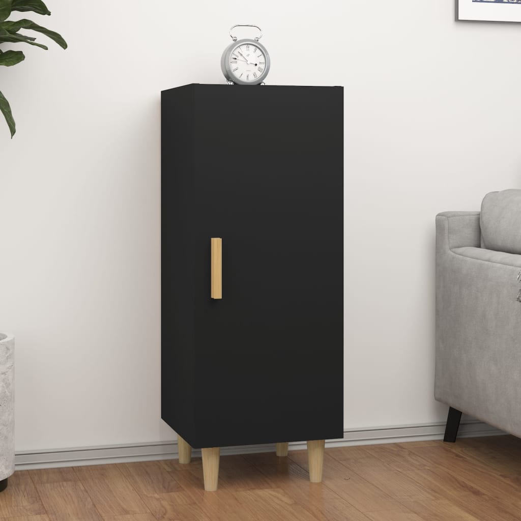 Berkfield Sideboard Black 34.5x34x90 cm Engineered Wood
