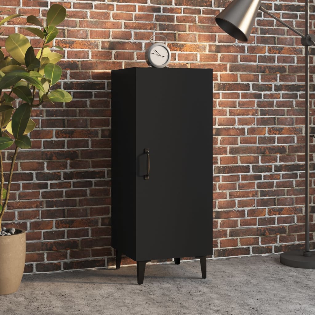 Berkfield Sideboard Black 34.5x34x90 cm Engineered Wood