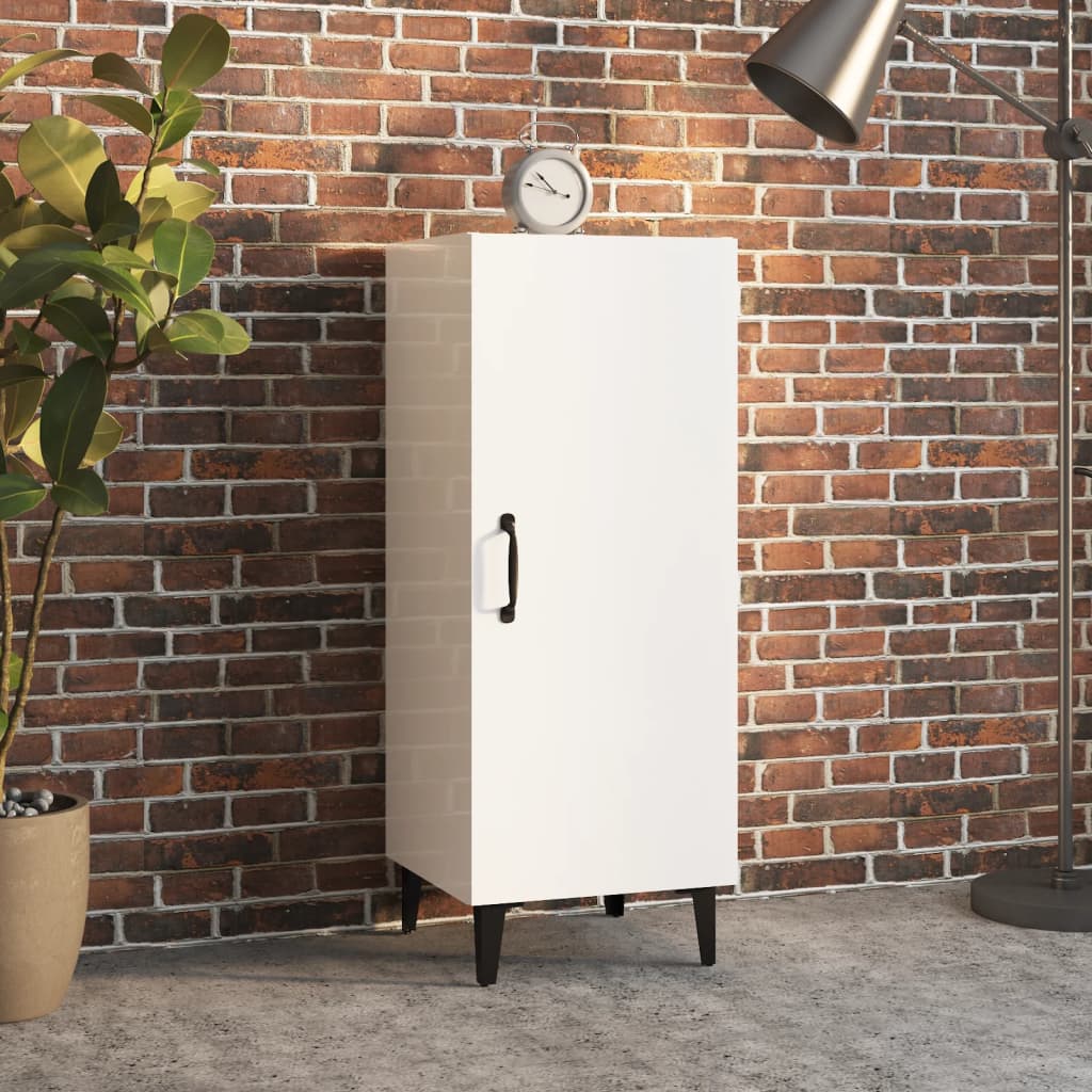 Berkfield Sideboard High Gloss White 34.5x34x90 cm Engineered Wood