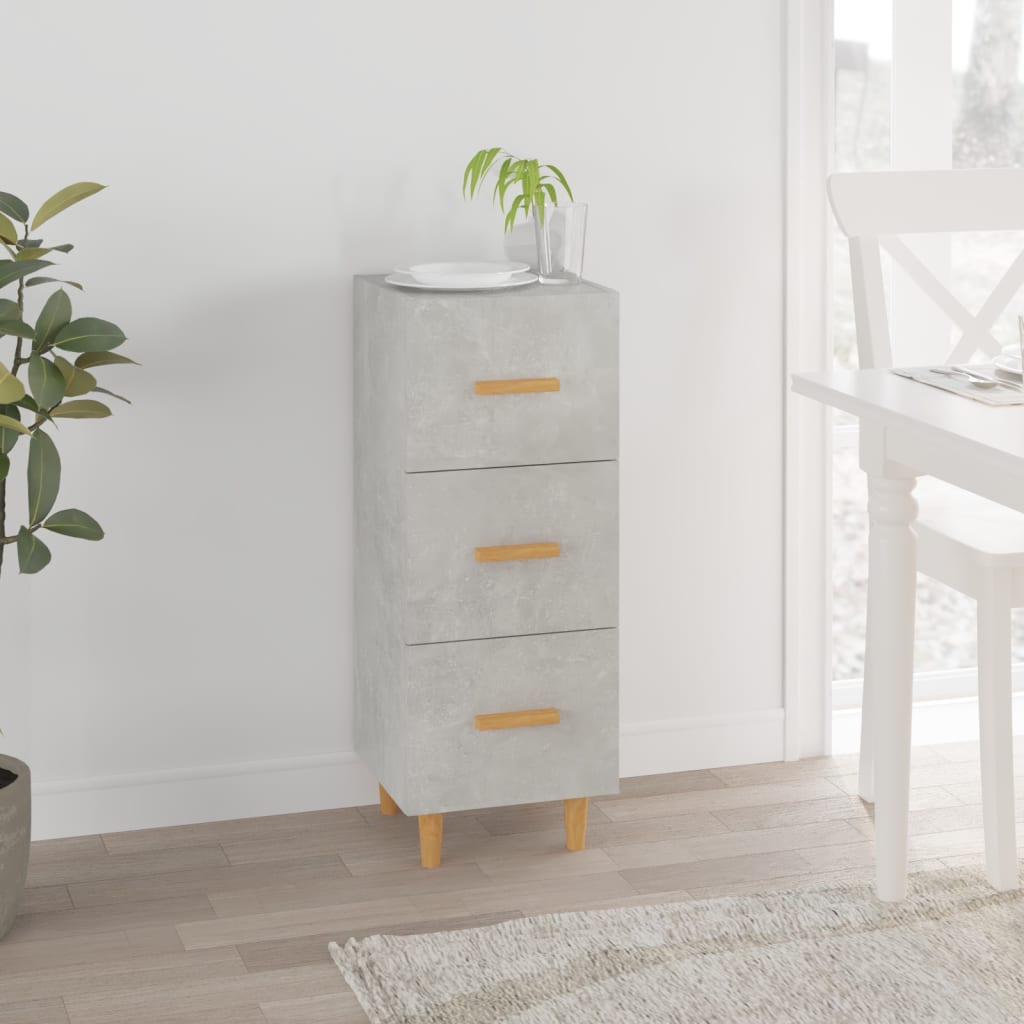 Berkfield Sideboard Concrete Grey 34.5x34x90 cm Engineered Wood