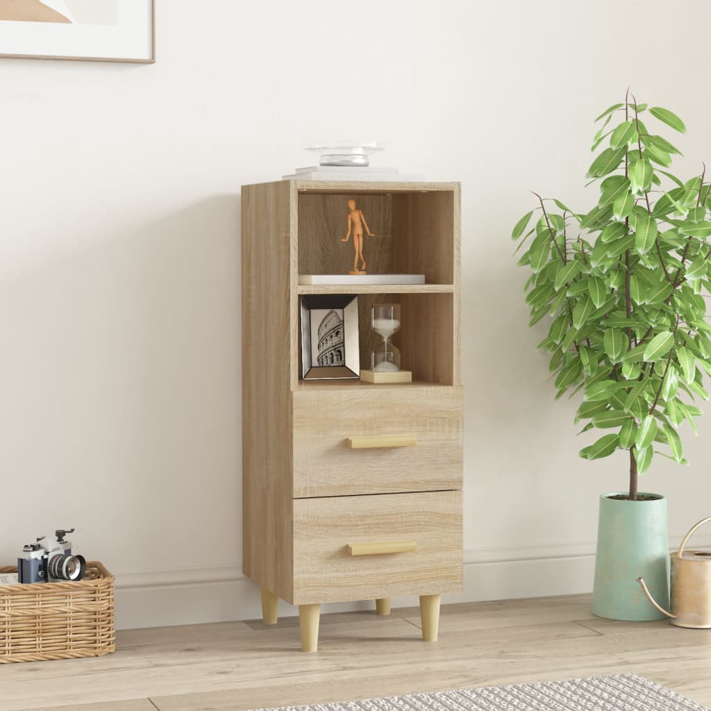 Berkfield Sideboard Sonoma Oak 34.5x34x90 cm Engineered Wood
