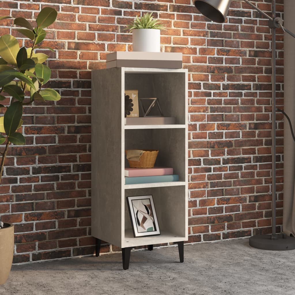 Berkfield Sideboard Concrete Grey 34.5x32.5x90 cm Engineered Wood