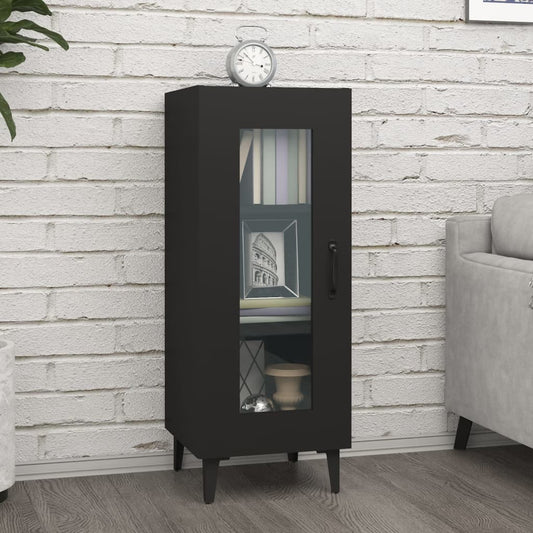 Berkfield Sideboard Black 34.5x34x90 cm Engineered Wood