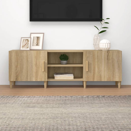 Berkfield TV Cabinet Sonoma Oak 150x30x50 cm Engineered Wood