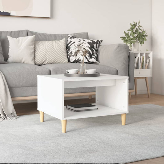 Berkfield Coffee Table White 60x50x40 cm Engineered Wood
