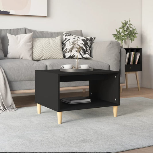 Berkfield Coffee Table Black 60x50x40 cm Engineered Wood