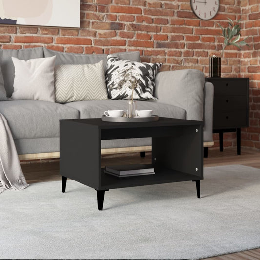 Berkfield Coffee Table Black 60x50x40 cm Engineered Wood
